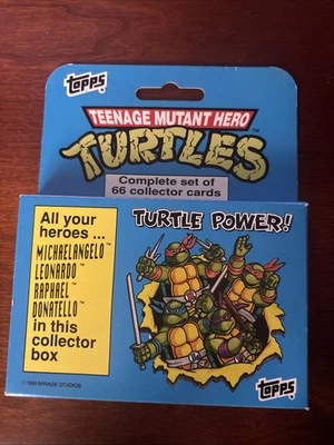 1990 Topps TMNT Teenage Mutant Ninja Turtles Complete Set 66 Cards Collector Box - Image 1 of 4