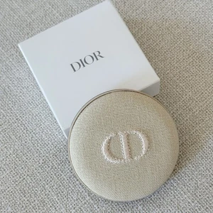 NEW Christian Dior compact mirror beige brown embroidery with box - Picture 1 of 7