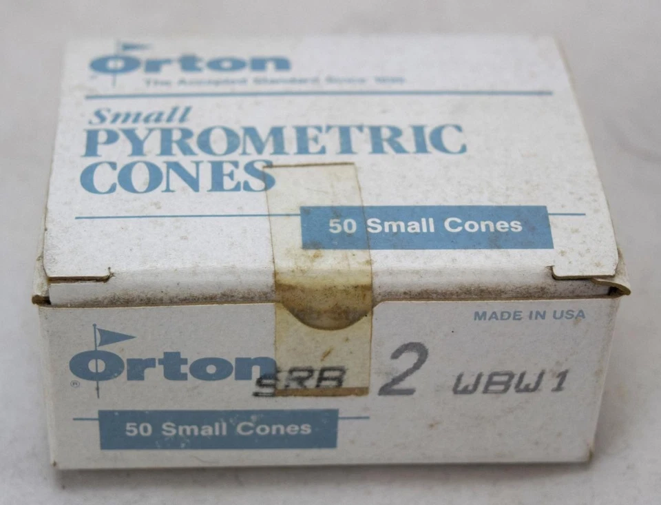 Conos pirométricos pequeños Orton caja de 50 SRB 2 WBW1 NUEVO EN CAJA nuevo en caja Foto 1 de 1