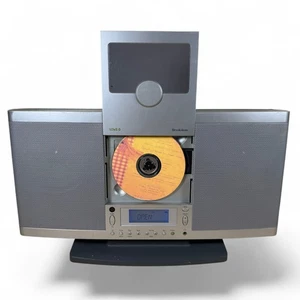 Brookstone SLCDv2.0 CD Player AM/FM Radiowecker Stereoanlage ohne Fernbedienung FUNKTIONIERT - Bild 1 von 7