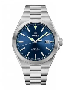 COVER CO213.02 Iconosteel Blue Herrenuhr mit Edelstahlband Saphirglas 10 ATM - Picture 1 of 1