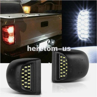 2x LED License Plate Light For Chevy Cadillac GMC Tag Lamp Assembly Replacement — 第 1/4 张图片