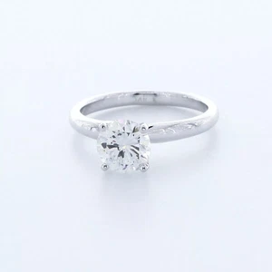 Solitär Verlobungsring 14K Gold klassisch 1,22 ct rund Lab-gezüchtet Diamant D VS2 - Bild 1 von 10