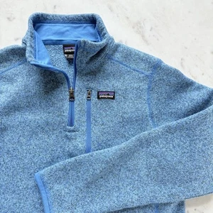 PATAGONIA Kids Better Sweater 1/4 Zip Fleece Pullover XXL 16-18 Pigeon Blue $89 - Picture 1 of 9