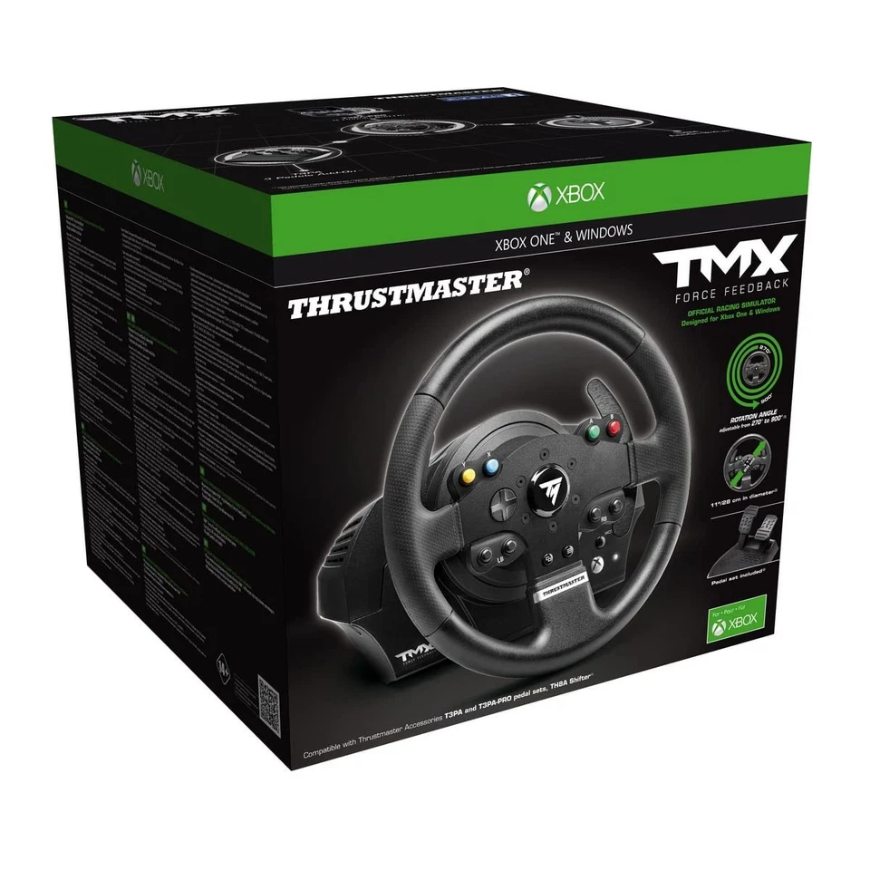 Xbox One Lenkrad / Wheel mit Pedale TMX Force Feedback für PC/XBO Thrustmaster m - Bild 1 von 4