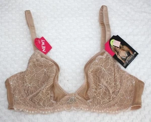 NWT LILY of FRANCE unlined underwire BRA 2177002 BEIGE - Picture 1 of 5