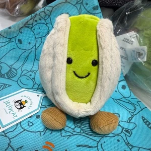 Jellycat Pistachio Plush Doll ? 14cm Cute Foodie Collectible without Dust Bag UK - Picture 1 of 12