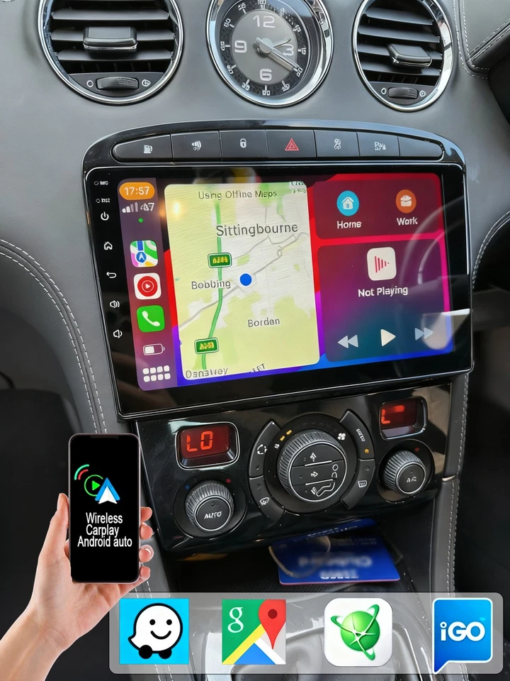 4+64G Für Peugeot 308 2007-2015 Android15 Car Stereo Carplay Autoradio GPS Navi - Bild 1 von 4