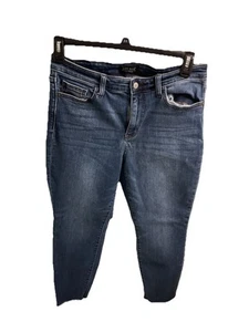 Judy Blue Jeans Damen 11/30 Blau High Rise Skinny Fit Stretch Denim ausgefranster Saum - Bild 1 von 22