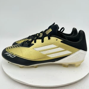 Adidas F50 Elite Messi Hombres Talla 8.5 Dorado Metálico Nube Blanco Núcleo Negro Zapatos - Imagen 1 de 11