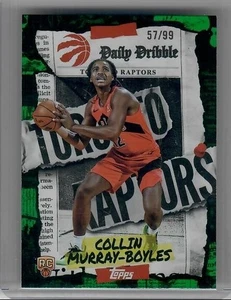 2025-26 Topps Flagship Collin Murray-Boyles RC Daily Dribble Green Rainbow /99 - Picture 1 of 2
