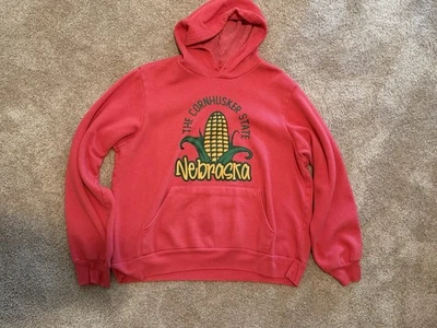 Nebraska Bella+Canvas Rojo Jaspeado Sudadera con Capucha Talla XL Foto 1 de 2