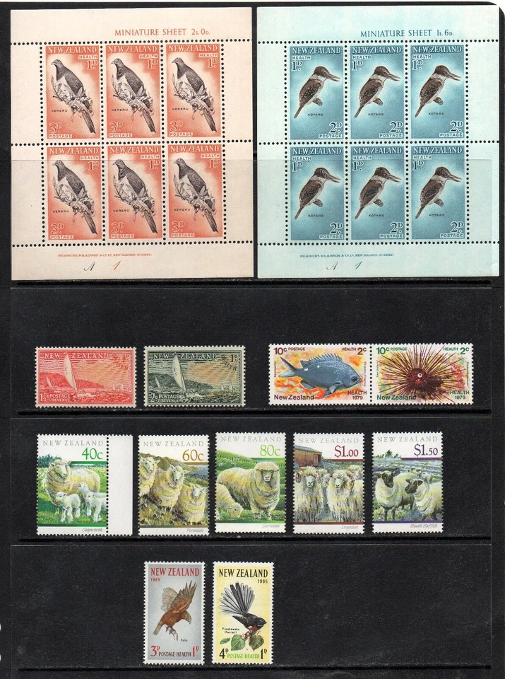 NICE SMALL MINT COLLECTION OF NEW ZEALAND, (BIRDS, SHEEPS), MNH** - Image 1 of 1