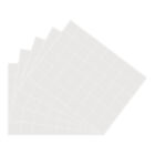 Clear PVC Seal Labels Square Sealing Dots Stickers Sheet, 1.4x1.4 Inch 21Pcs