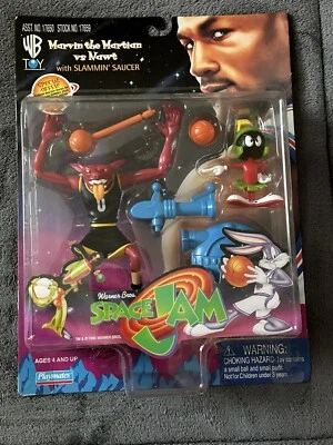 Space Jam Marvin the Martian vs Nawt con platillo Slammin’ coleccionables 1996 ¡¡NUEVO EN CAJA!!! Foto 1 de 4
