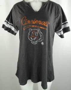 Cincinnati Bengals NFL Majestic Damen Kurzarm Notch Neck T-Shirt - Bild 1 von 6
