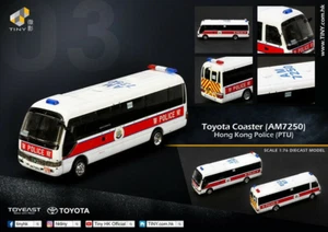 Tiny 1:76 coaster B59 HongKong Police Car with wire mesh window Model Car - Picture 1 of 5