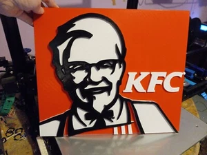 15 Inch Diameter KFC 3D Printed 3D Logo Sign Collection/Reproduction Logo - Picture 1 of 12