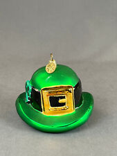 Christopher Radko ERIN GO BRAGH Hat Shamrock St. Patrick's Day 3" Ornament