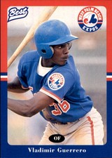 1996 West Palm Beach Expos Best #1 Vladimir Guerrero Dominican Republic DR Card