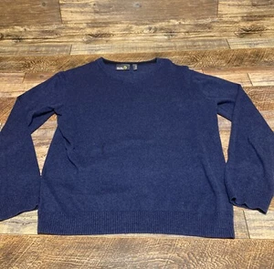 Sweater Sz L Men's Pure Stuff Nordstrom Light Sweater Blue Cashmere/ Cotton - Picture 1 of 4