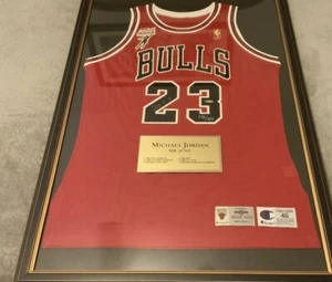 Michael Jordan Signed Jersey UDA Mr June Auto  Pro Cut Champion 50th Gold Logo - Picture 1 of 10
