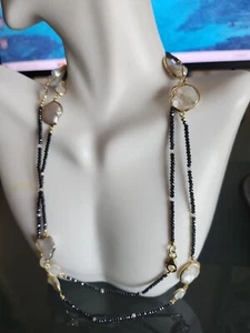 Colleen Lopez 36" Cultured Pearl and Multi-Gemstone Beaded Necklace - Picture 1 of 11