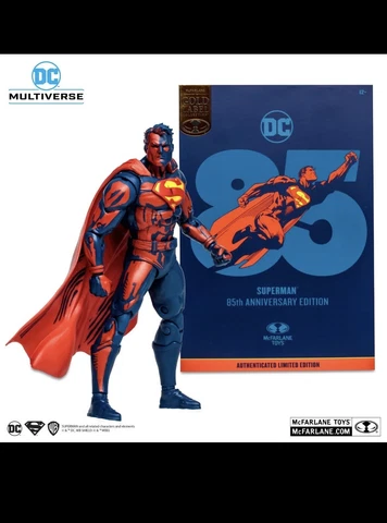SDCC 2023 Comic Con Exclusive Superman 85th Anniversary Gold Label DC McFarlane Cover