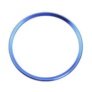 Anillo de volante de aluminio en azul anillos decorativos adecuados para Audi A1 A3 A4 A5 Q2 TT R8 #G100 - Imagen 1 de 3