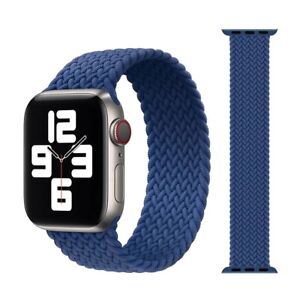Braided Solo Loop Nylon Strap For Apple Watch Band Series 7 6 SE 5 38/42/41/45mm