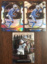 JAMESON WILLIAMS RC BLACK & RED DIE CUT PRIZM + BASE & FUTURE 2022 PANINI SELECT