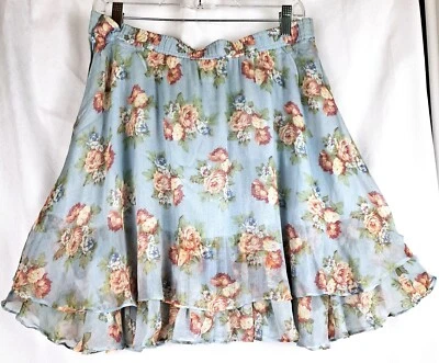 Falda Lizsport Algodón Pastel Gasa En Capas Floral Talla 14 Foto 1 de 4