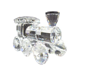 Locomotora de tren Swarovski plata cristal #7471 001 nuevo en caja Austria - Imagen 1 de 5