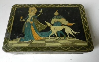 BISCUITS PERNOT * ANCIENNE BOÎTE PUBLICITAIRE en TÔLE LITHOGRAPHIÉE par BLANCHE - Photo 1/4