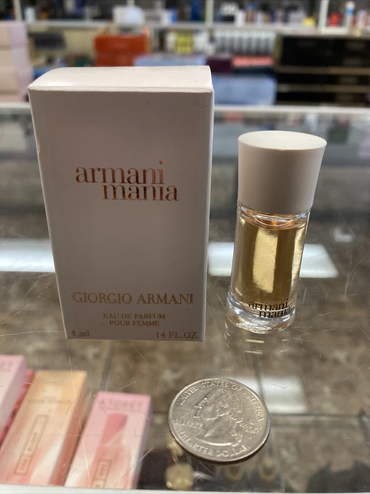 Armani Mania Pour Femme EDP Mini 4 ml/0,14 fl. oz para mujer miniatura descontinuada Foto 1 de 2
