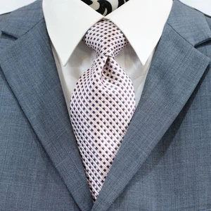 Wide Blade Tie by Jaeger Pure Silk Formal Business Men's Accessory - Picture 1 of 17