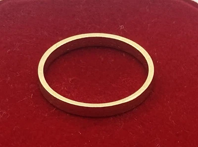 14K Yellow Gold Solid Wedding Band Ring Sz 6 - Image 1 of 4