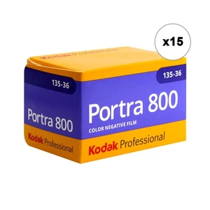 Kodak Portra 800 Farbnegativfilm (35mm Rollfilm, 36 Belichtungen) - 15er Pack - Bild 1 von 3