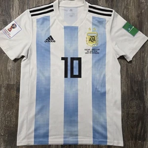 Camiseta de fútbol local Adidas Argentina 2018 Lionel Messi hombre S Copa Mundial Qatar - Imagen 1 de 10