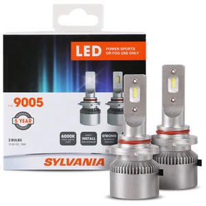 Sylvania 9005 LED Powersport Headlight Bulbs for Off-Road Use /Fog Lights 2 Pack - Picture 1 of 9