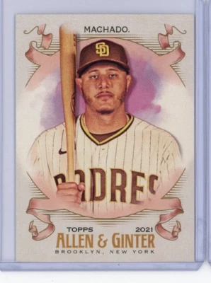 2021 Topps Allen & Ginter #6 Manny Machado - San Diego Padres - MINT - Image 1 of 2
