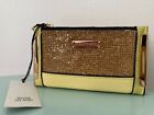 River Island Yellow Lime Diamante Small  Foldout Purse  New With Tags