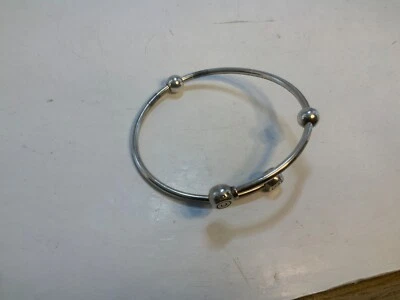 Pulseira flexível vintage Chamilia feminina prata esterlina envoltório 7 polegadas - Imagem 1 de 4