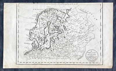 1770 Thomas Kitchin Antique Map of Scandinavia Norway, Sweden, Baltic States - Image 1 of 2