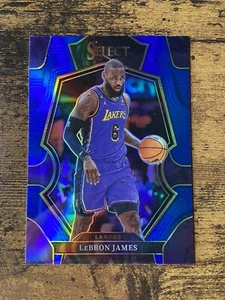 2022-23 Panini Select LeBron James Blue Prizm HOLO Premier Level #126 Lakers - Picture 1 of 2