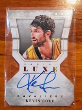 Kevin Love 2015-16 Panini Luxe Die Cut Gold Autograph Auto /10