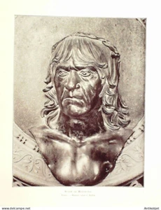 Sculpture Mantegna Buste Bronze 1907 - Imagen 1 de 1