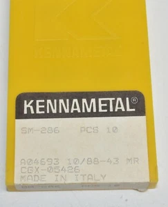 Kennametal SM 286 PCS 10 Inserts - Picture 1 of 3