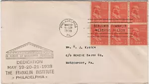 FDC SC #803 Benjamin Franklin - Picture 1 of 2