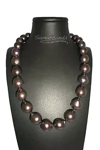 Collana in Perle Scaramazze Viola chiusura in argento 925 - Foto 1 di 1